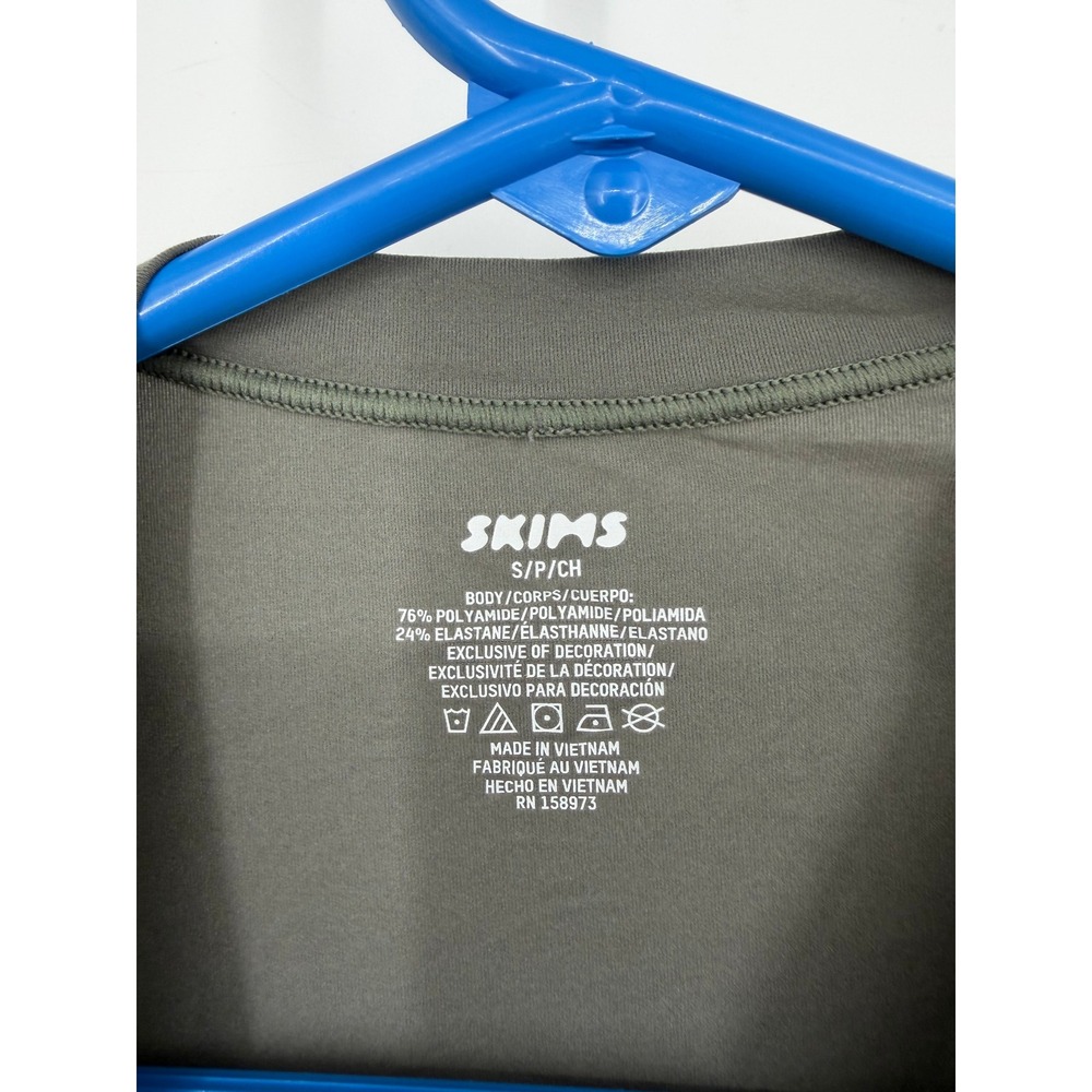 NEW SKIMS Fits Everybody Short Sleeve T-Shirt Gunmetal Grey Small AP-TSH-0649 - Picture 3 of 6